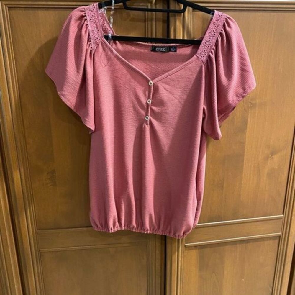 Cure blouse pink